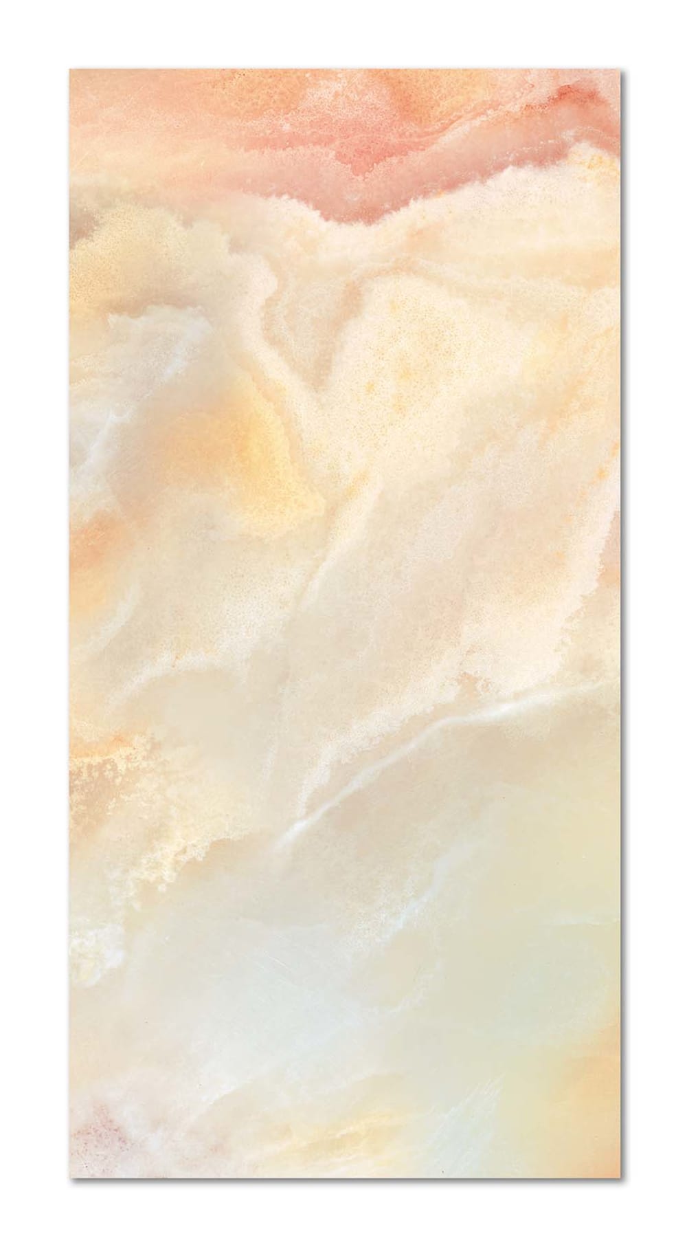 Tapis vinyle marbre orange 200x200cm