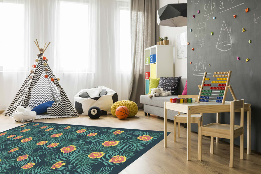 Alfombra vinílica plantas 120 x 170 cm - Maisons du Monde