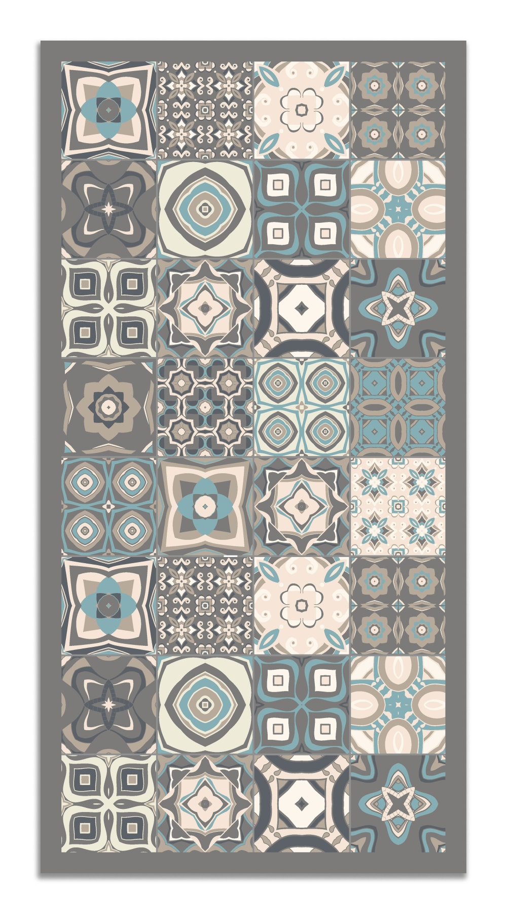 Tapis vinyle carreaux