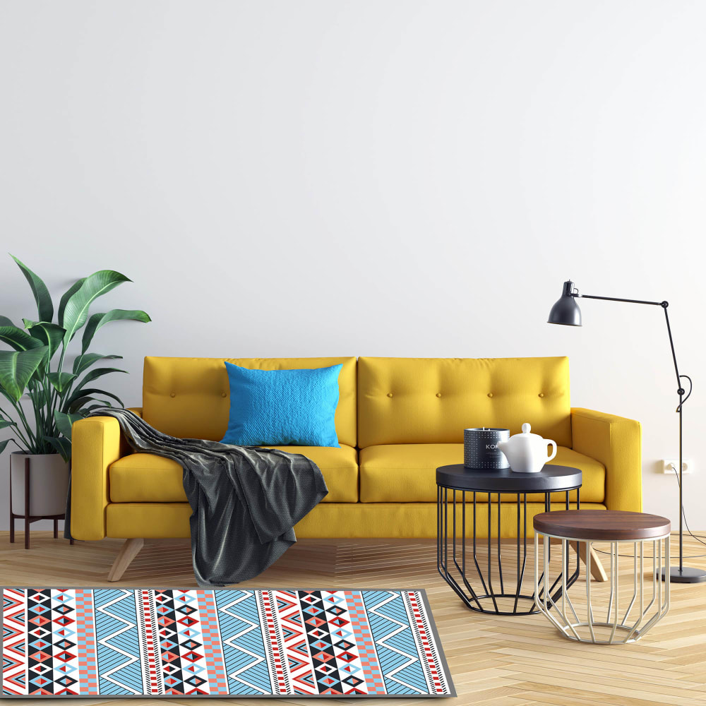 Alfombra vinílica azteca multicolor 60 x 250 cm - Maisons du Monde