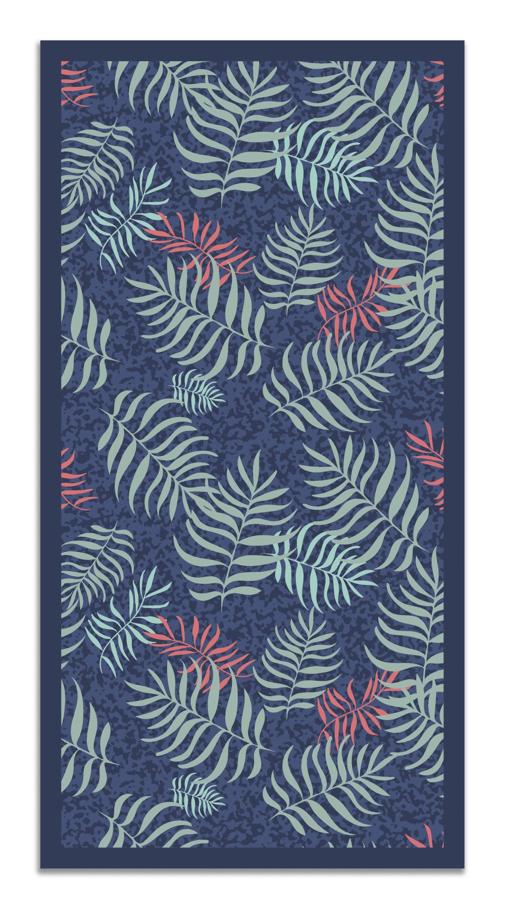 Alfombra vinílica hojas 140 x 200 cm