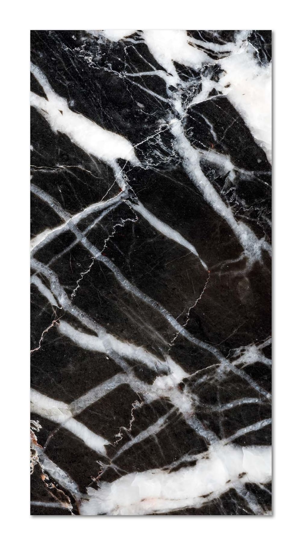 Tapis vinyle marbre noir 40x80cm