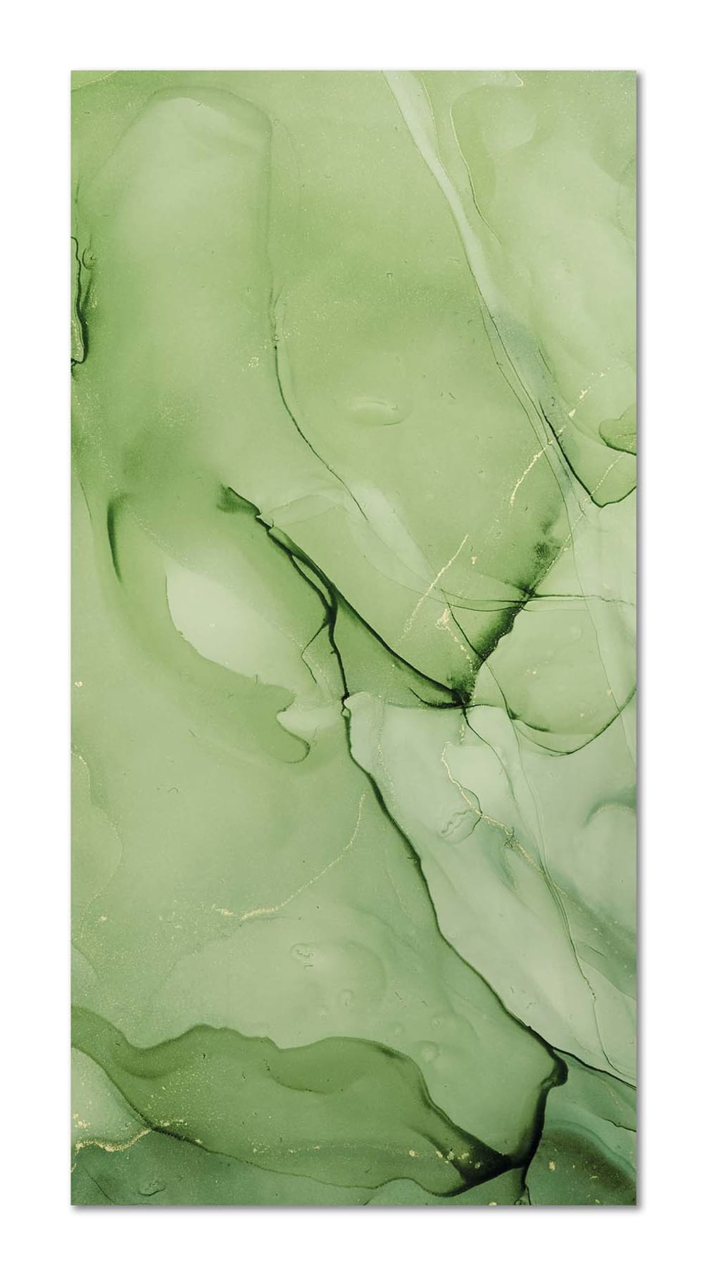 Tapis vinyle marbre vert 80x200cm