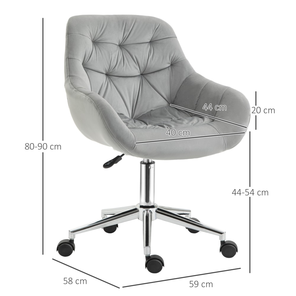 Sedia da ufficio girevole ergonomica altezza regolabile -