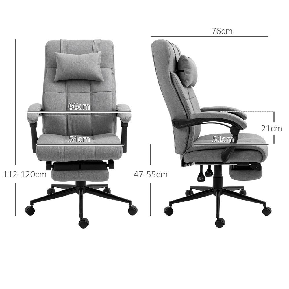 Sedia ufficio ergonomica reclinabile poggiatesta poggiapiedi -