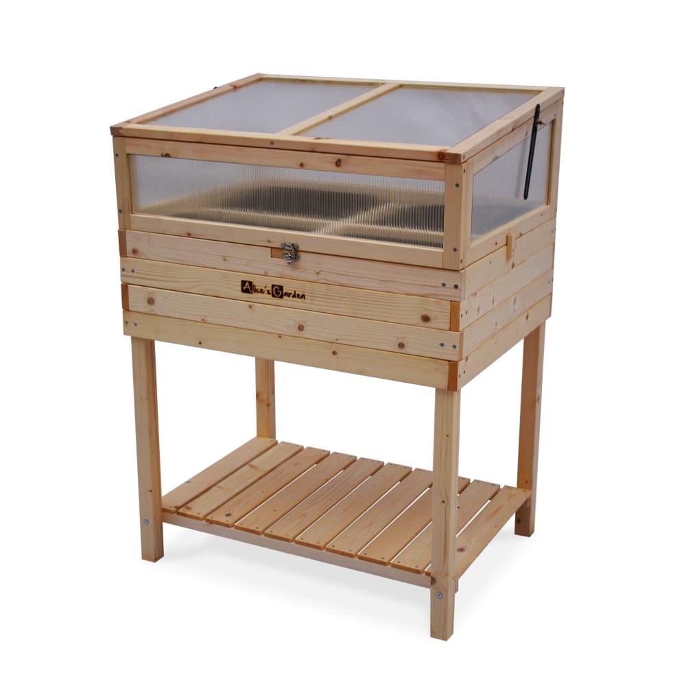 Orto rialzato in legno 80x60x109cm, marrone naturale - LEGNO