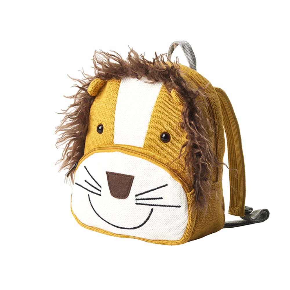 Mochila Simba de algodón 100% marrón 27X12X22cm
