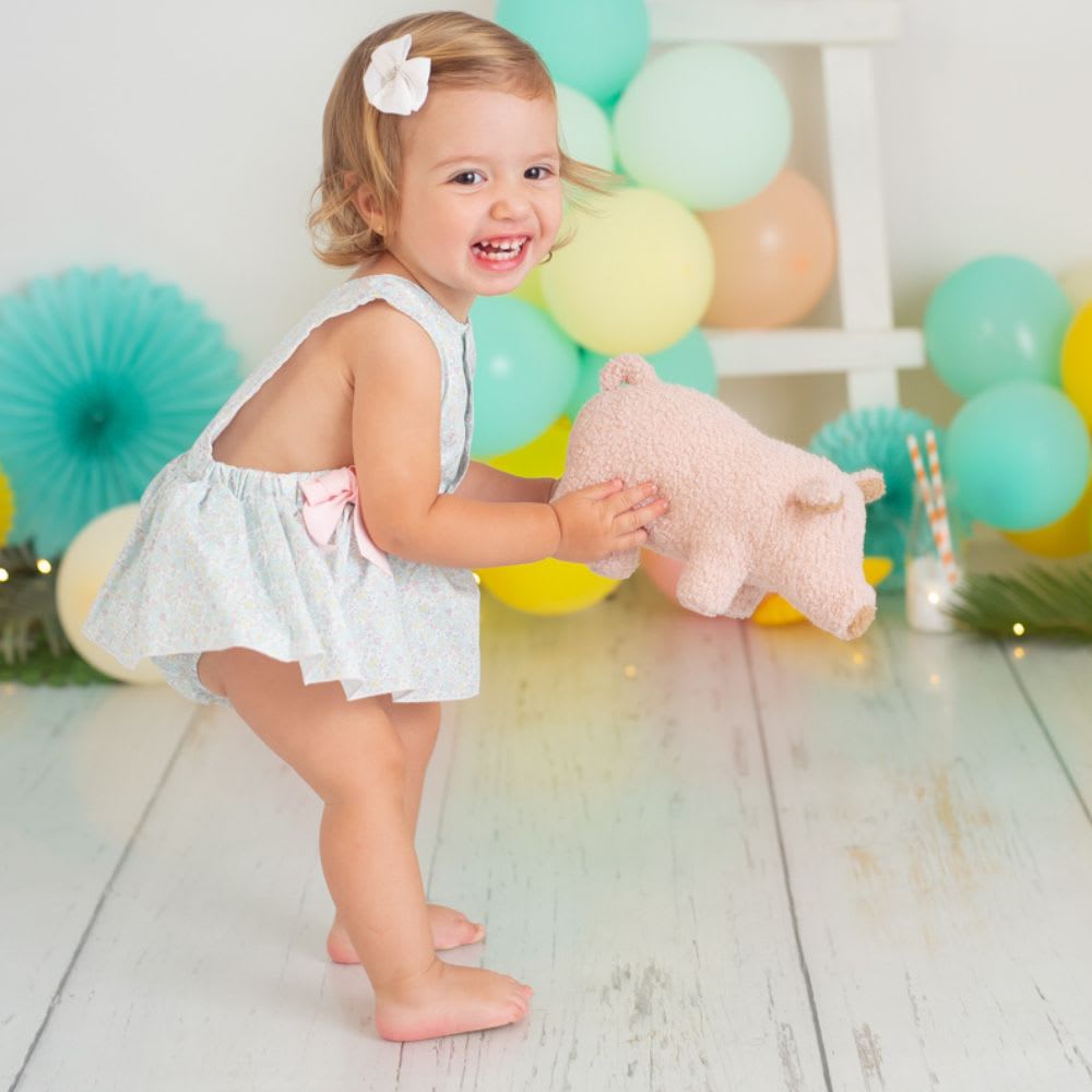 Peluche bébé cochon 100% coton hipoallergenic rose - Maisons du Monde