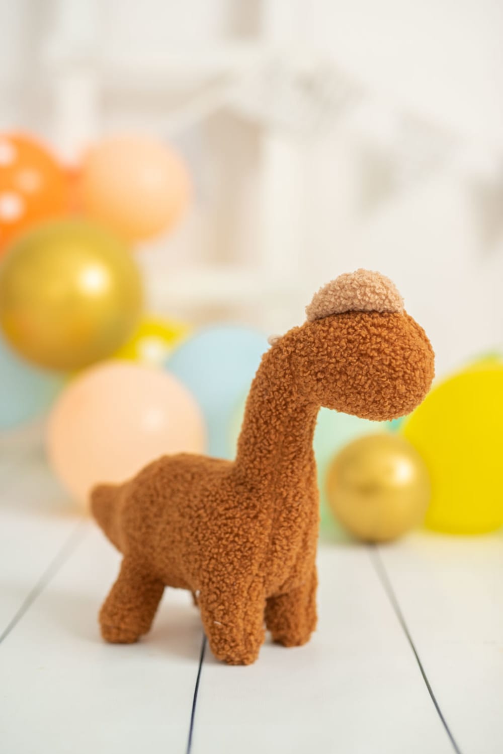 Peluche baby dinosaur de algodón 100% marrón 35X8X13cm - Maisons du Monde
