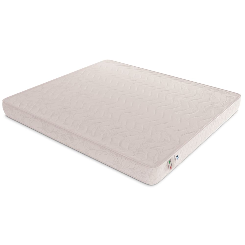 Materasso singolo in waterfoam 90x190 cm - Modello Contemporaneo - Bianco - Spugna