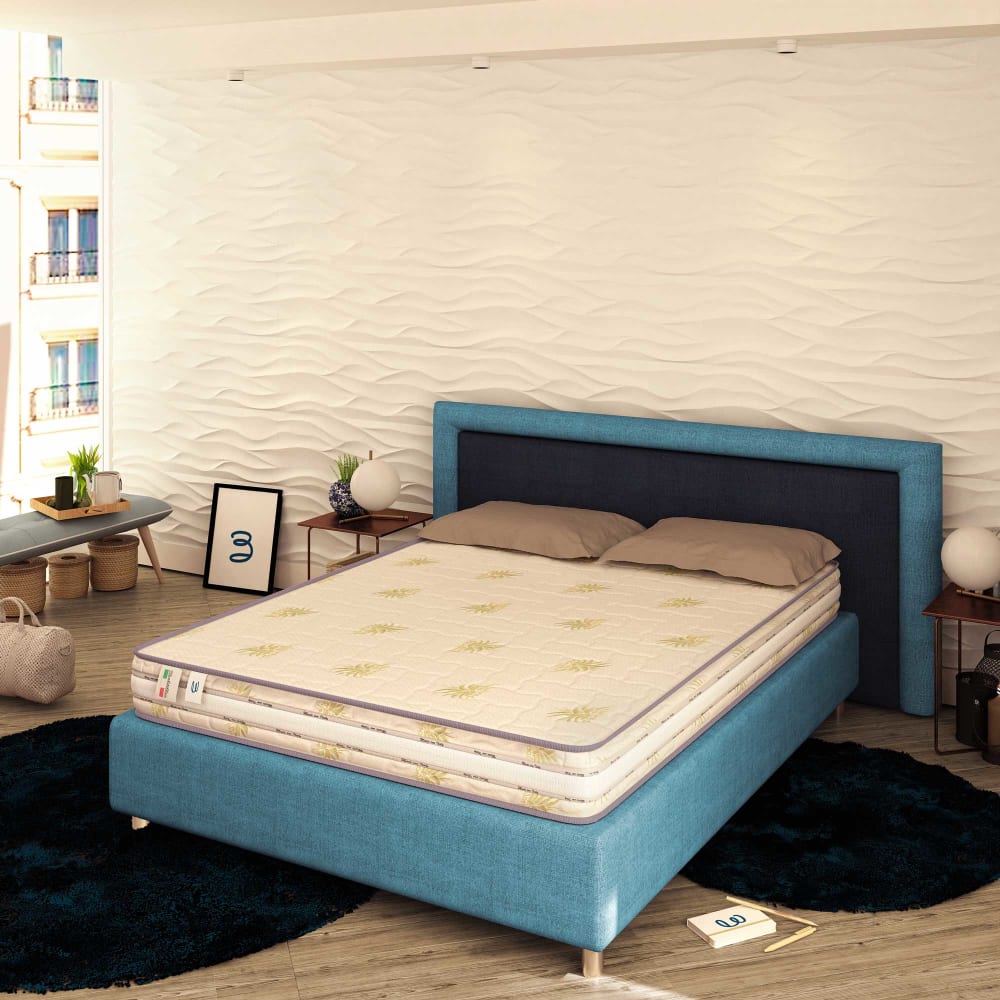 Materasso singolo a molle bonnel e memory 100x190 cm - Baldiflex