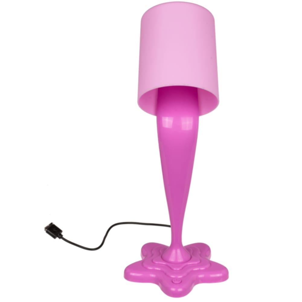 Out of the blue Lampe fantaisie pot de peinture rose Rose Pvc - Poly Chlorure De Vinyle - 12x30x12cm