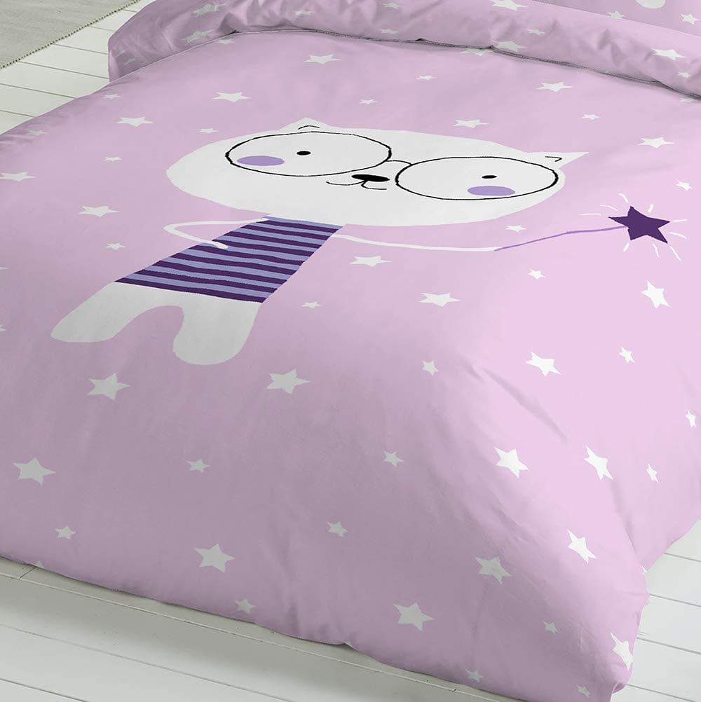 Funda Nordica Infantil rosa algodón 150x260 Cama de 90 - Maisons du Monde