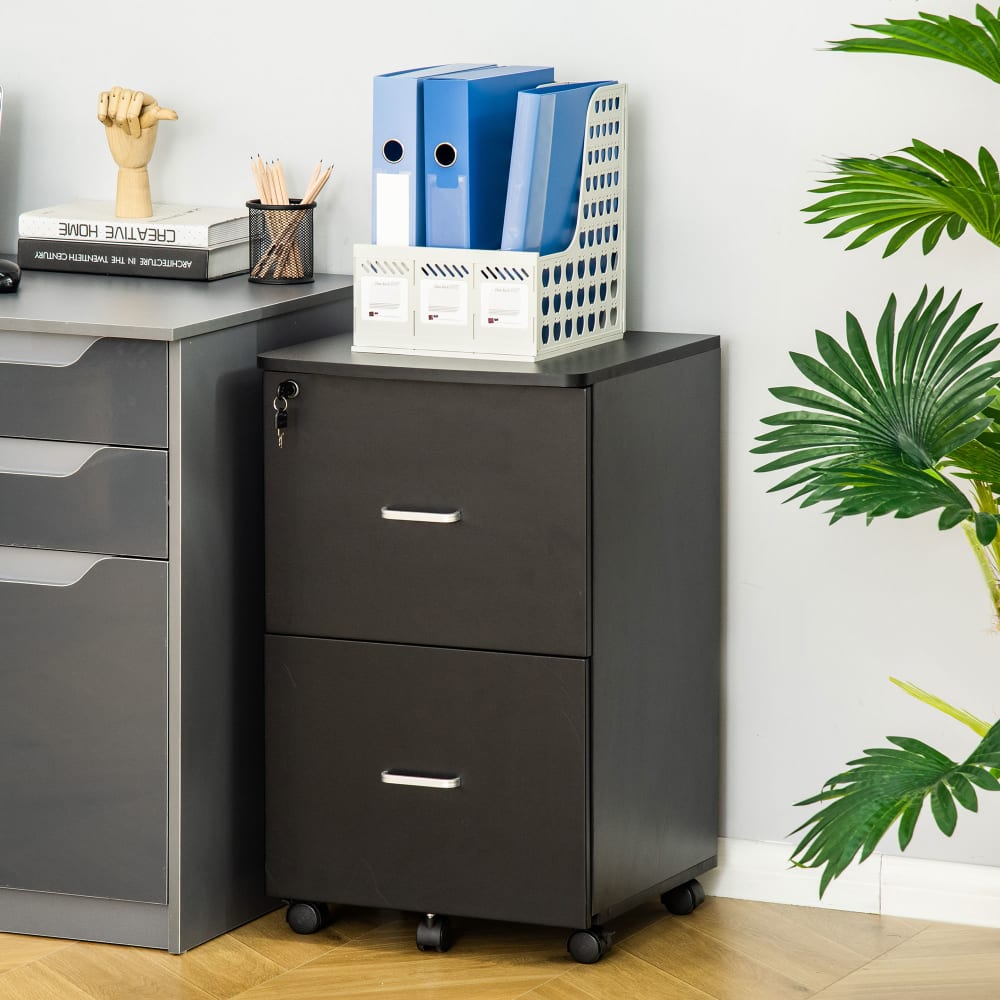 Cajonera de oficina 43x45x72 cm negro - Maisons du Monde