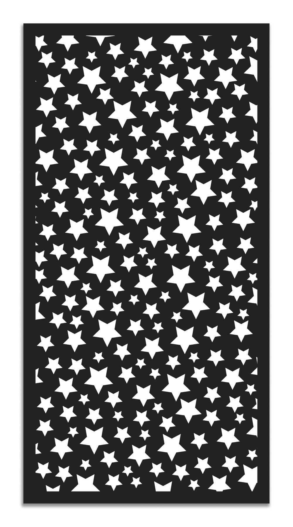 Alfombra vinílica estrellas negro 40 x