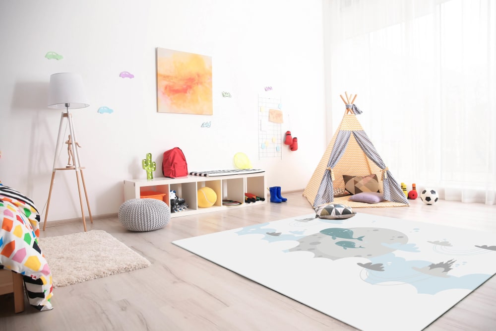Tapis vinyle des baleines pour les enfants 120x160cm — vue 3
