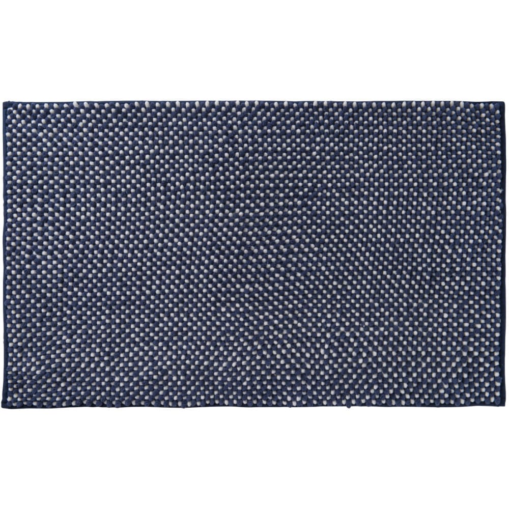 Tapis de bain déco bouclette bicolore 50x80cm