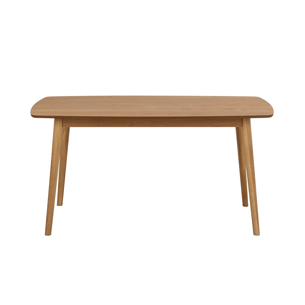 Table à manger 150x80x75,5 cm décor chêne naturel - NAWEL