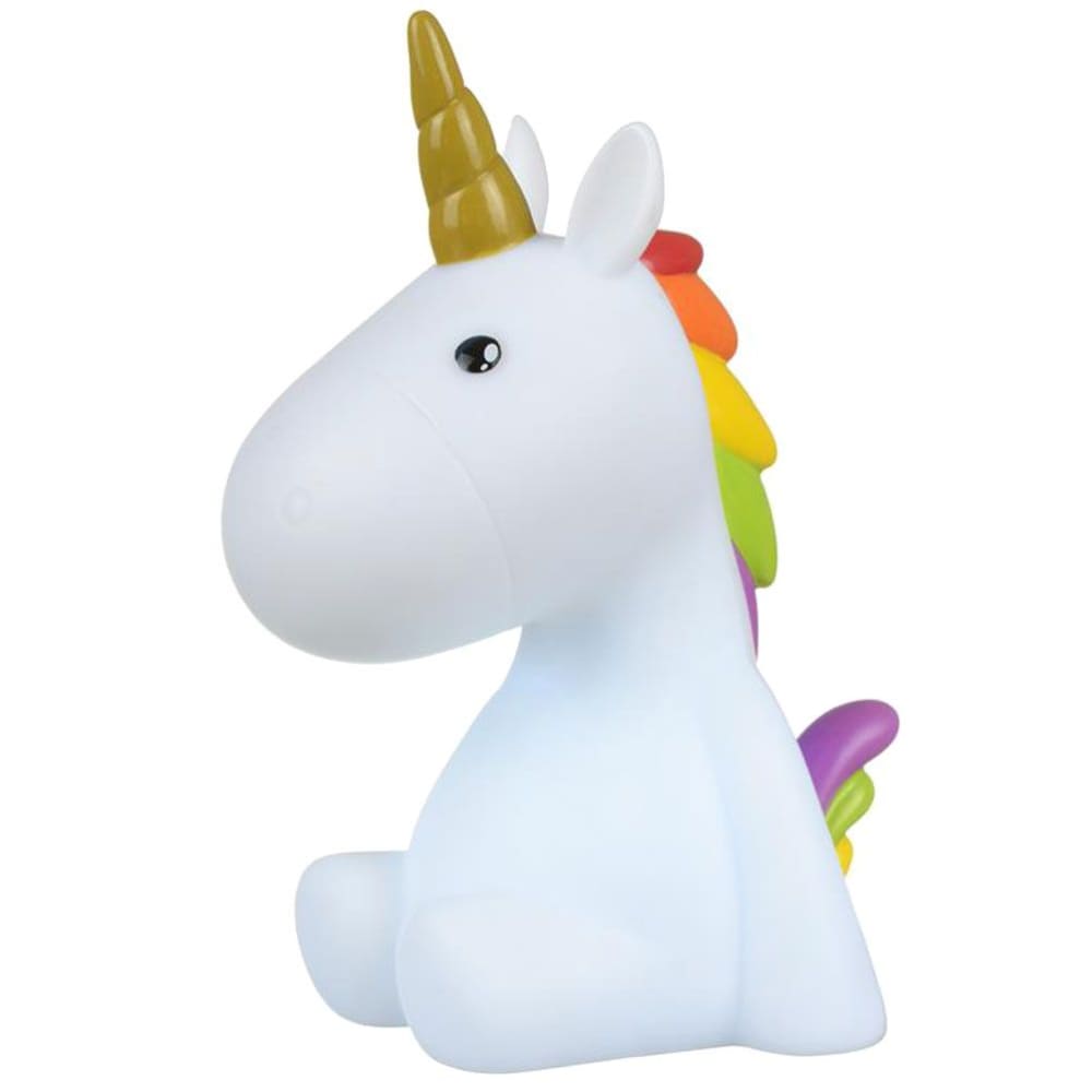 Cbkreation Veilleuse licorne à variations de couleurs Blanc Pvc - Poly Chlorure De Vinyle - 8x17x12cm