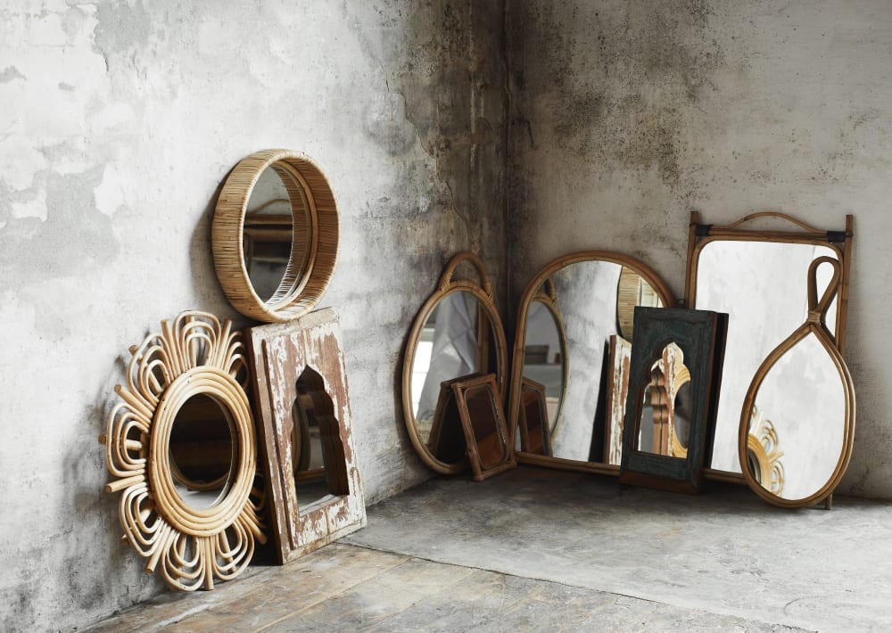 Miroir soleil en bambou beige - Maisons du Monde