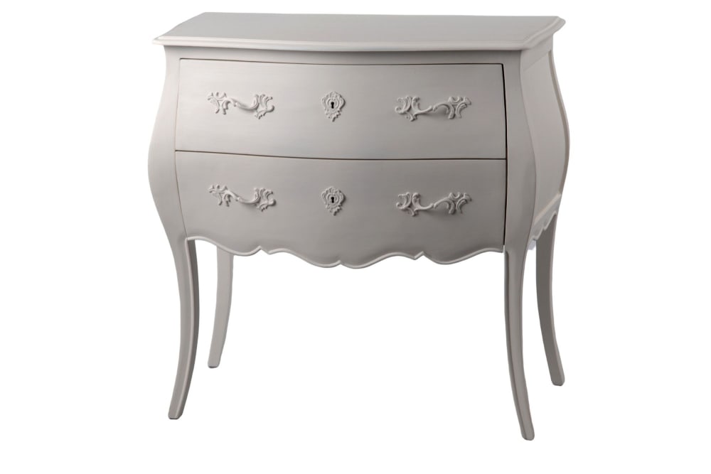Commode baroque en bois 2 tiroirs