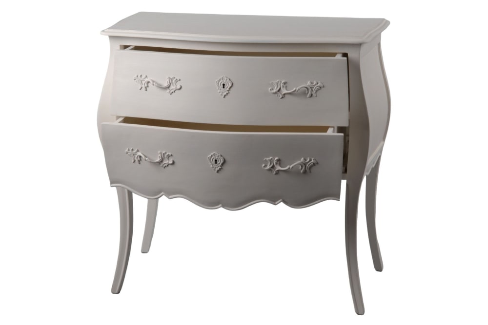 Commode baroque en bois 2 tiroirs - Maisons du Monde