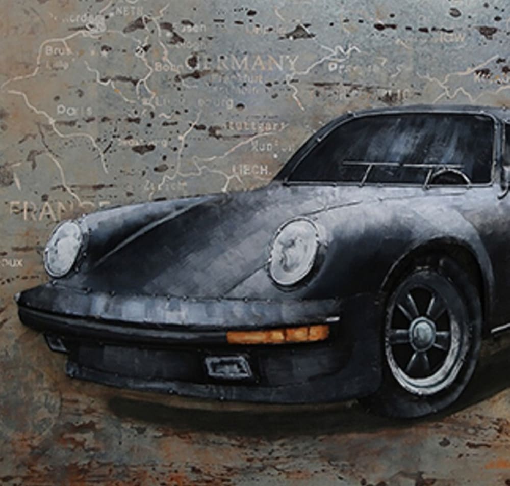Tableau relief en métal porsche 911 modèle g 120x80 - Maisons du Monde