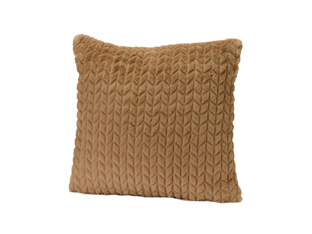 Coussin taupe 40x40 cm marron en polyester — vue 4
