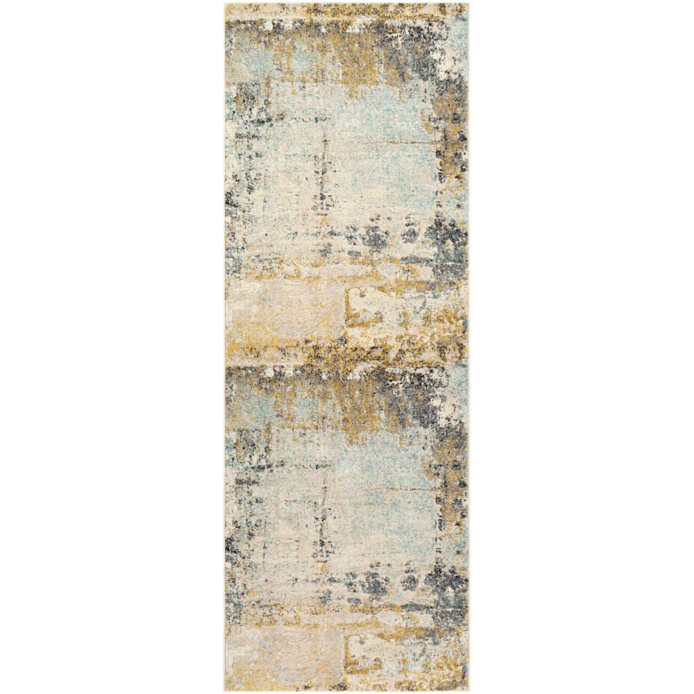 Tapis de couloir abstrait moderne multicolore/jaune 80x220 - Maisons du Monde