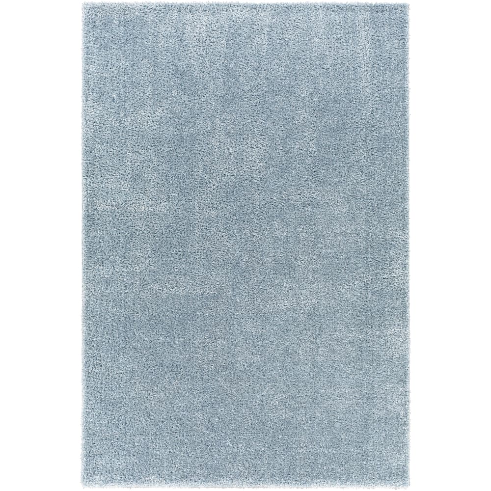Alfombra shaggy lisa azul 160x213 - Maisons du Monde