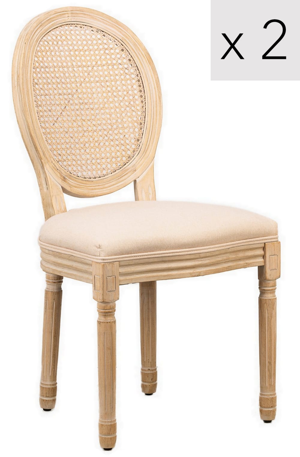 Lot 2 chaises salle