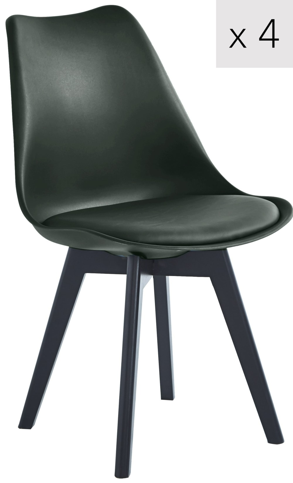 Lot de 4 chaises scandinaves