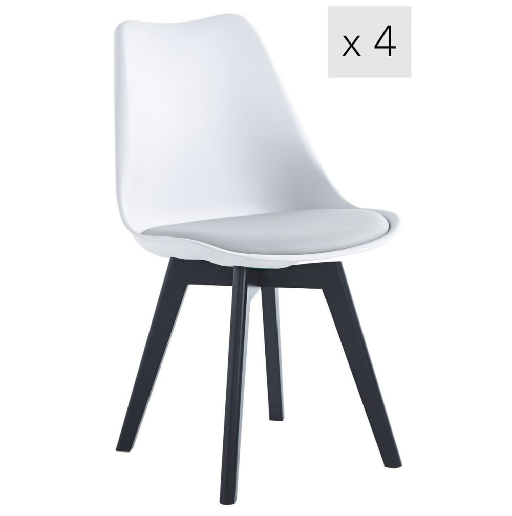 Lot de 4 chaises scandinaves