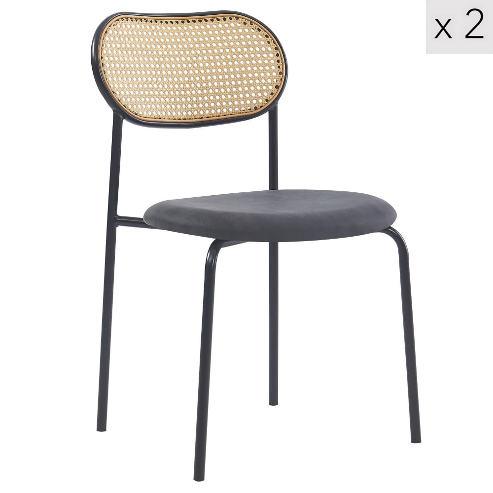 lot 2 chaises salle - simili