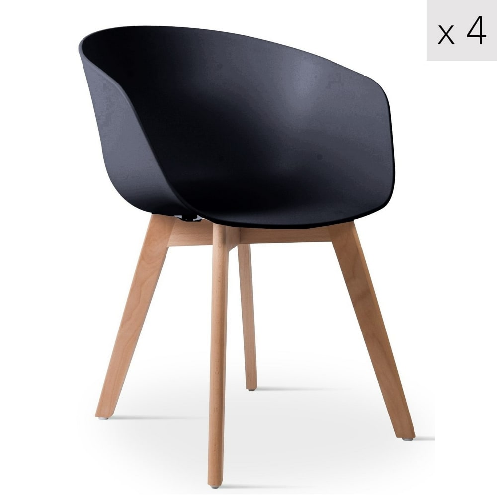 Lot 4 chaises salle