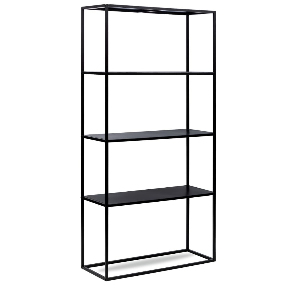 Nordlys Librería en acero negro