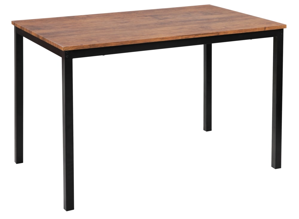 Mesa de comedor estilo industrial en aceto y madera marrón - Maisons du Monde