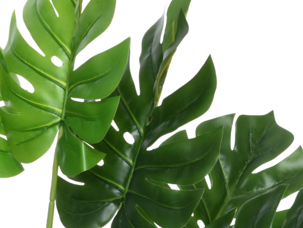 Monstera artificiel 70x29x105 cm en pot plastique vert - Maisons du Monde