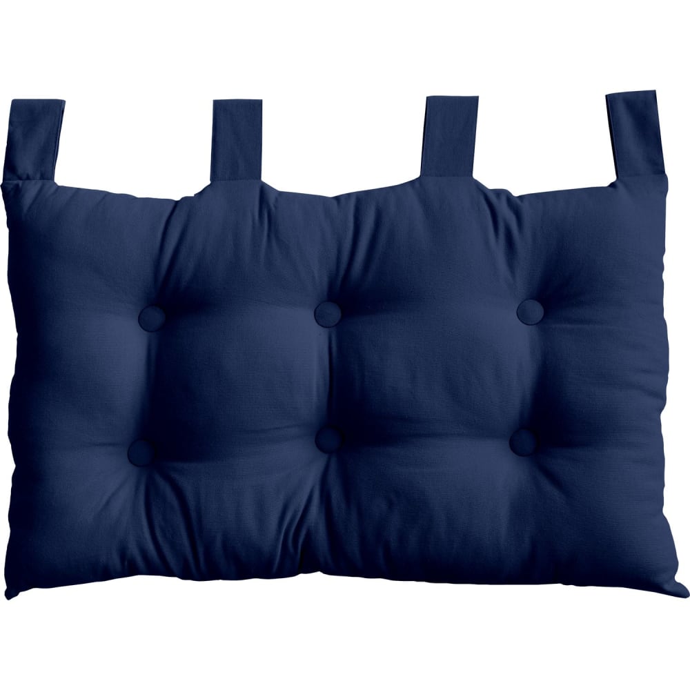 Tête de lit coussin à suspendre 70 x 45 cm bleu marine