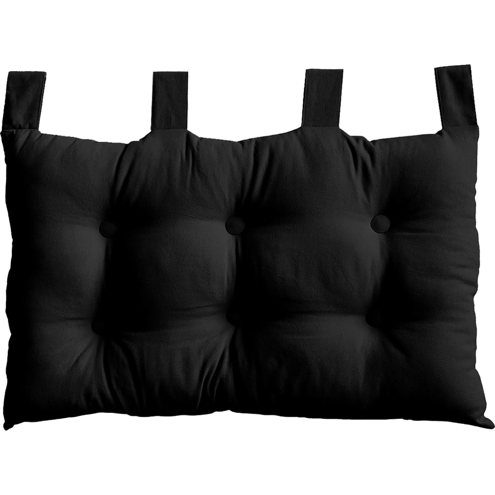 Tête de lit coussin à suspendre noir 70 x 45 cm