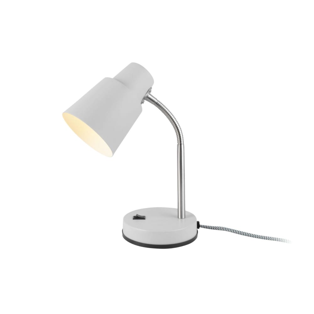 Leitmotiv Lampe de Table fer blanc 21x30cm style contemporain - Acier