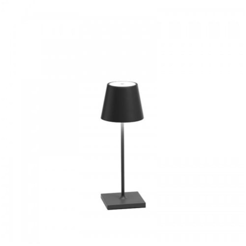 Lampe de table led poldina pro mini aluminium gris foncé Lampe de table led poldina pro mini aluminium gris foncé