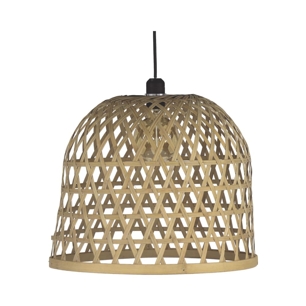 Pomax Hängelampe aus Bambus, beige - Bambus