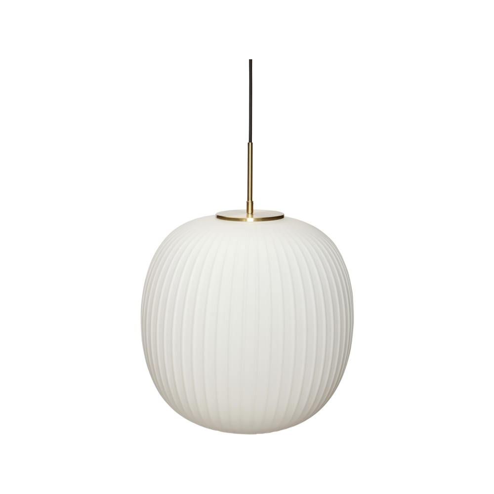 Lámpara colgante de cristal blanco
