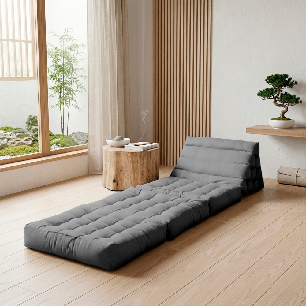 Matelas modulaire sol 60x40 cm polyuréthane gris foncé