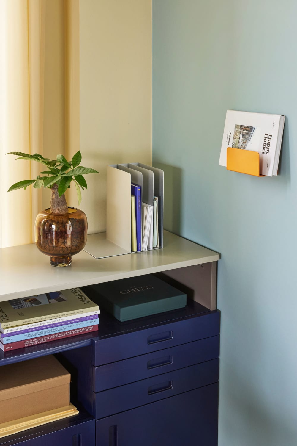 Organisateur de bureau en métal gris - Maisons du Monde