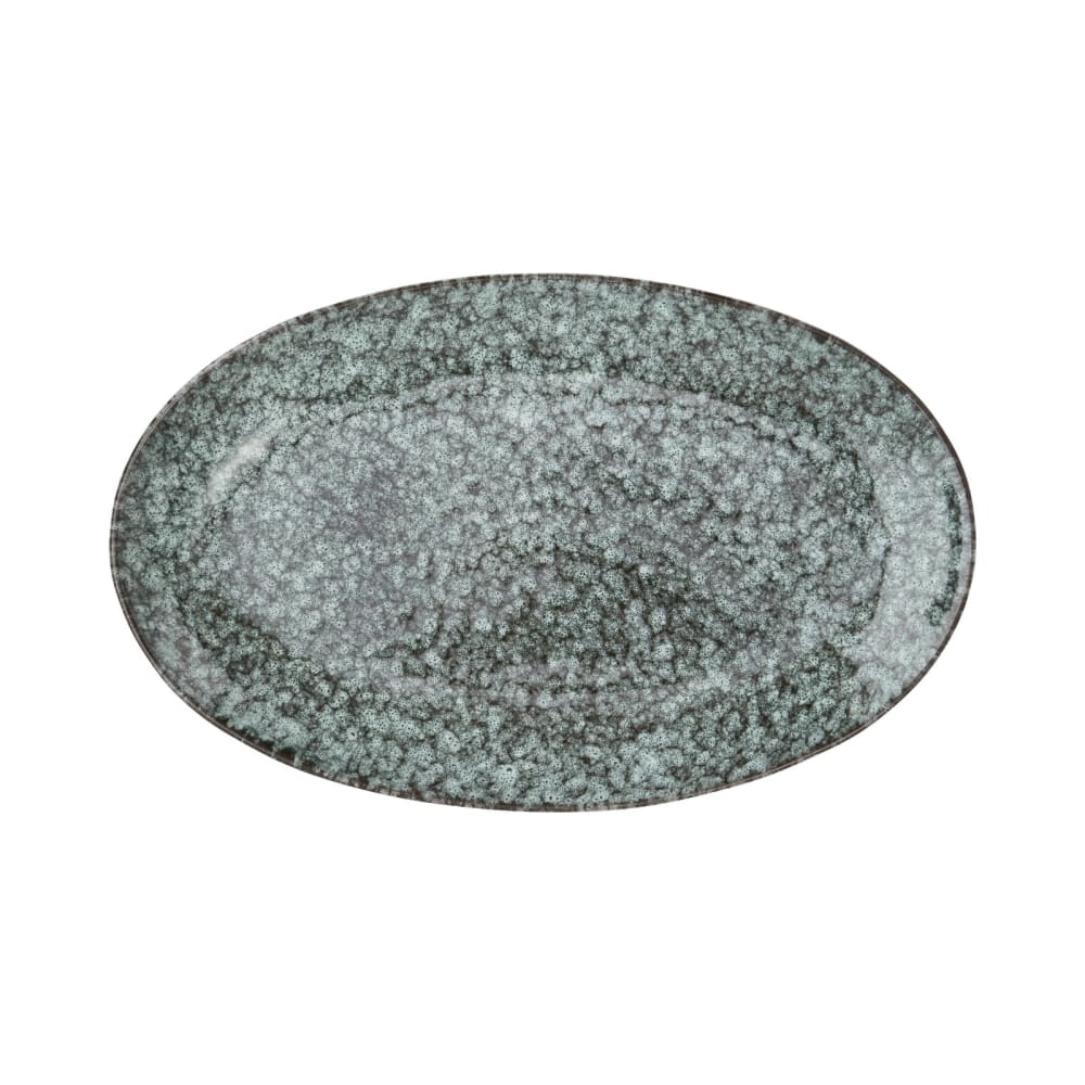 Madam Stoltz Plat de service en céramique bleu-vert