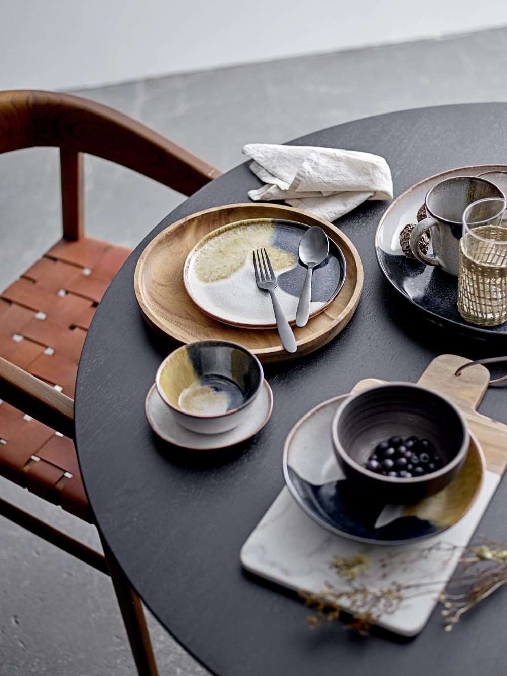 Assiette de service en grès multicolore - Maisons du Monde