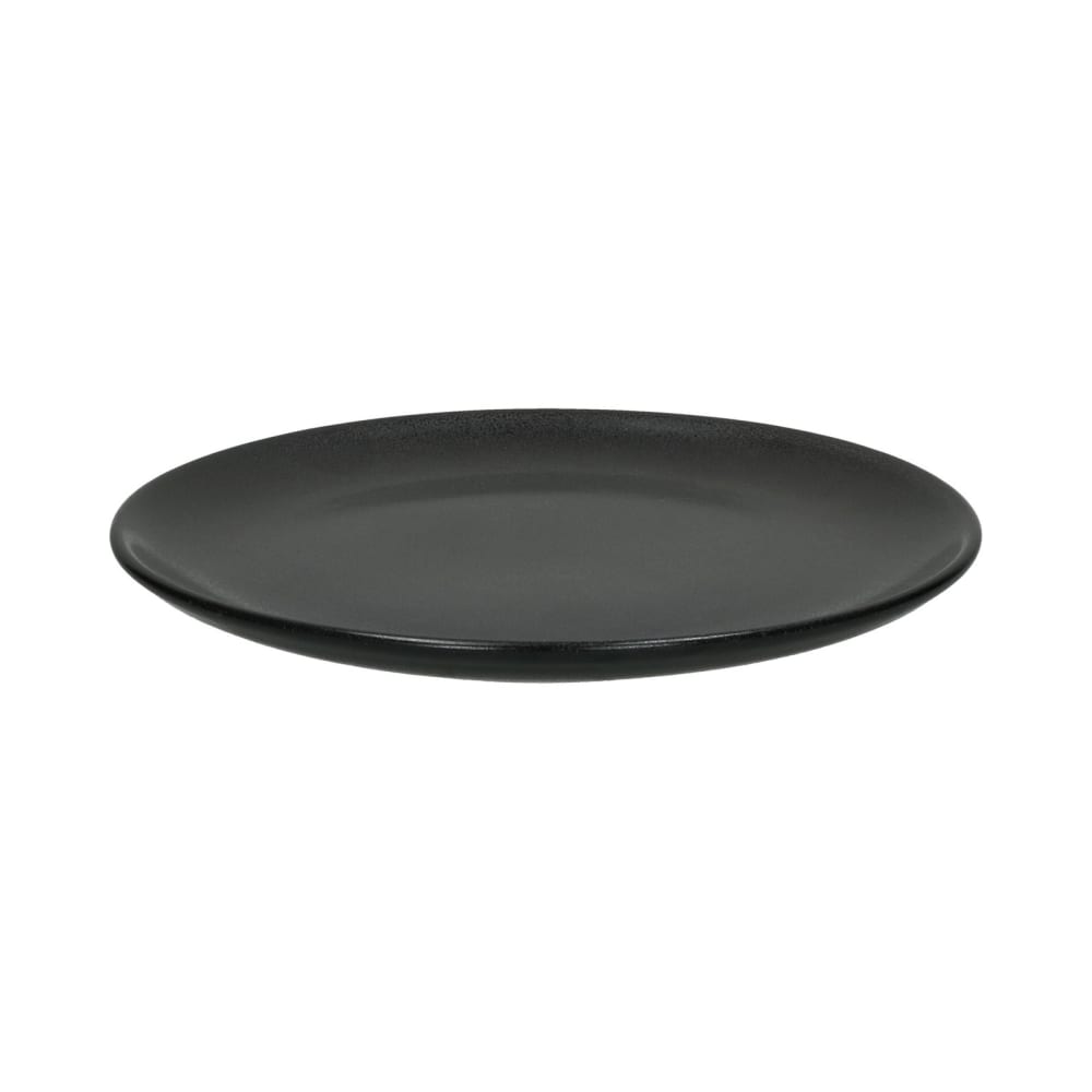 Assiette à dessert en grès gris