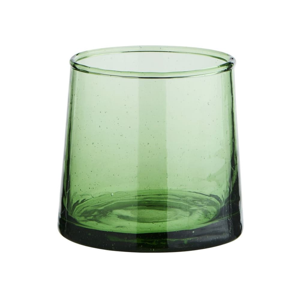 Verre à eau en verre vert